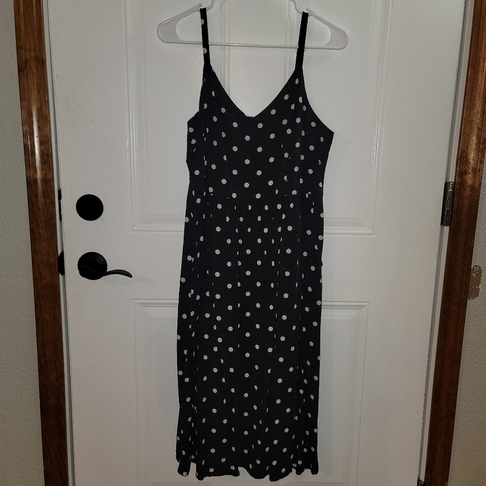 Printed Fit & Flare Cami Midi Dress